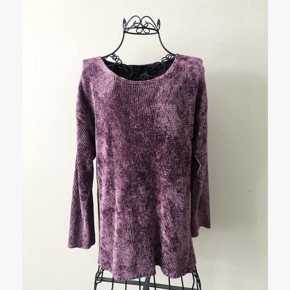 Sweaters - • August Silk• Purple Chenille Sweater